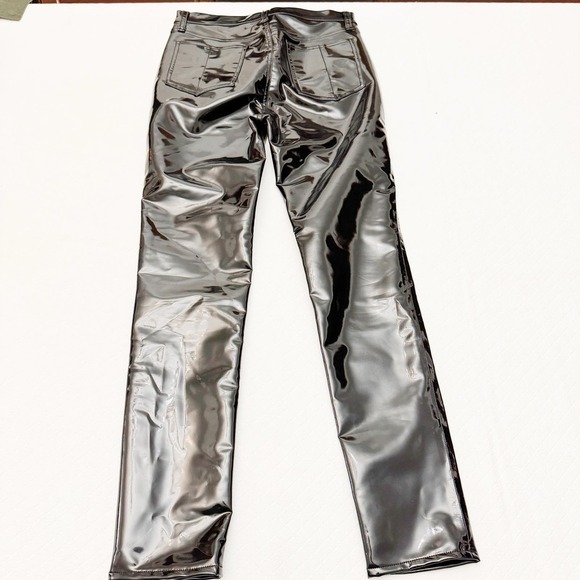 Rag & Bone Faux Patent Leather High Rise Vinyl Skinny Pants Size 27 - Picture 4 of 8